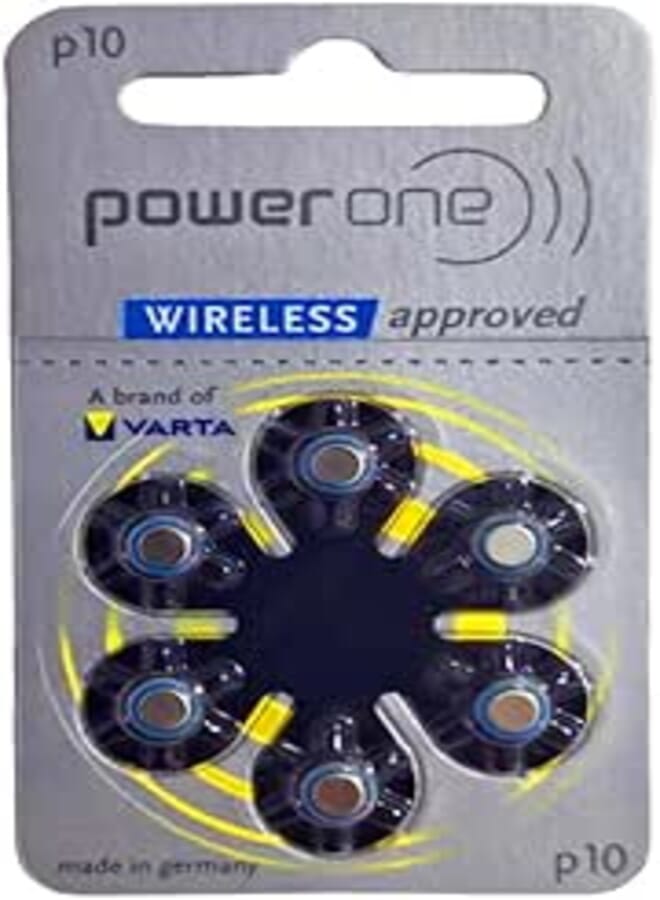Power One Hearing Aid Batteries, 1.45V - Set of 6 varta, p 10